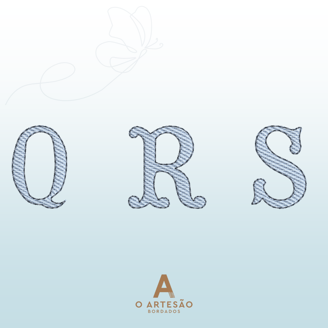 Alfabeto de Forma Estilizado (Serifado)