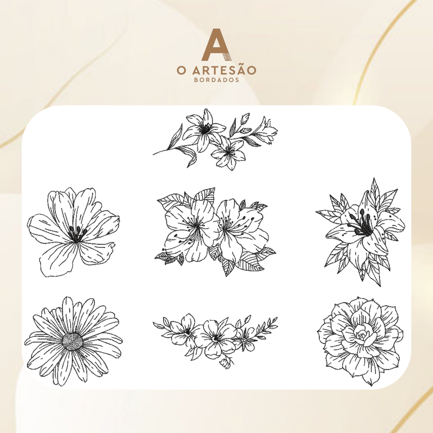 Coleção Semaninha Linework Floral