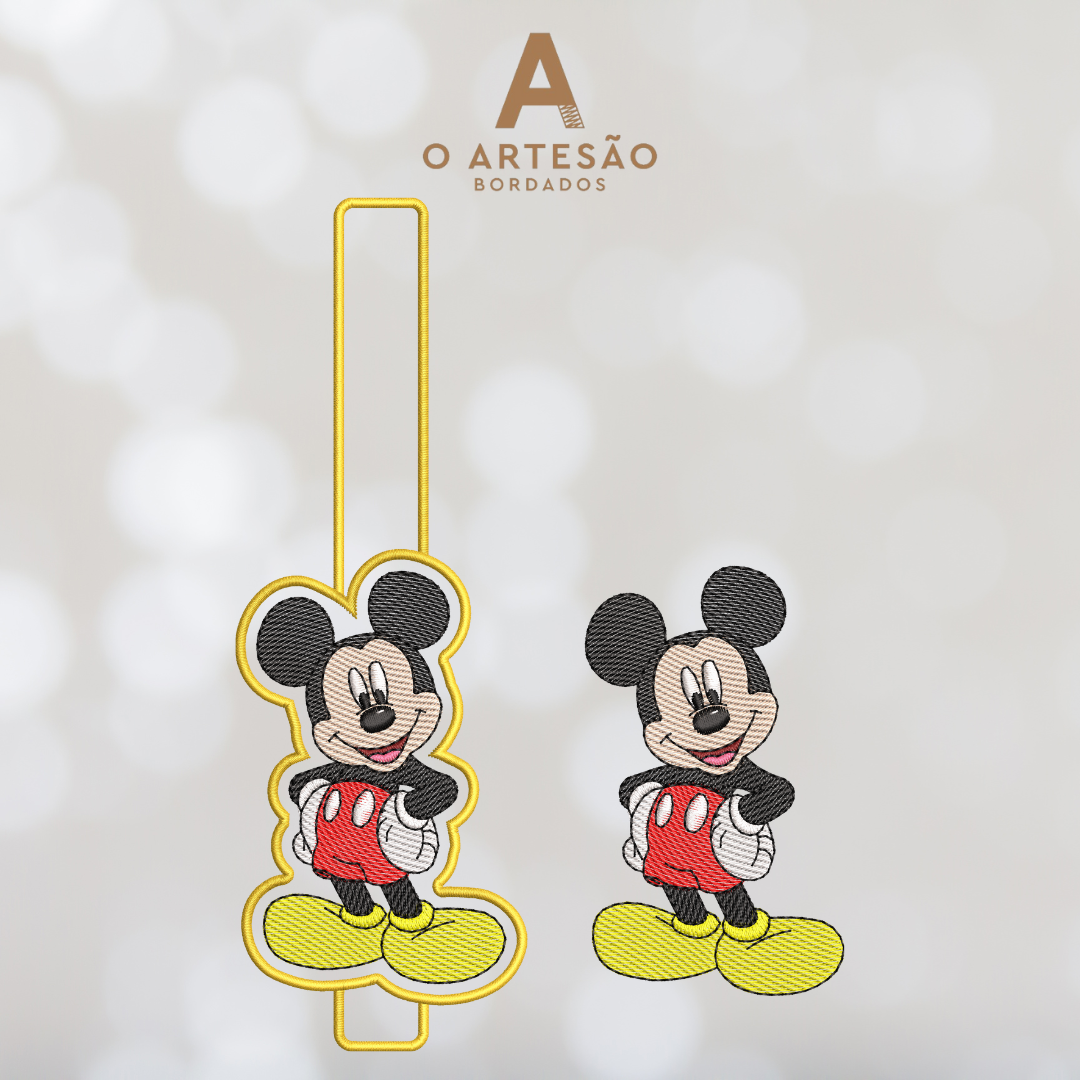 Mini Coleção Porta Chupeta Mickey e Minnie