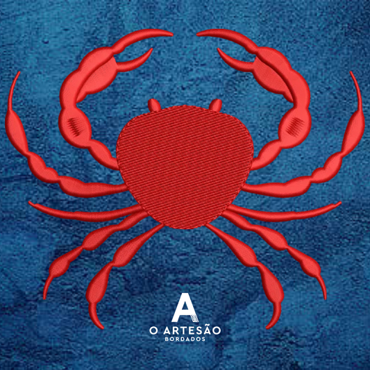 Matriz de Bordado Carangueijo Modulado — Download Imediato