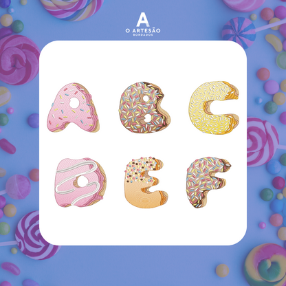 Alfabeto Confeitaria