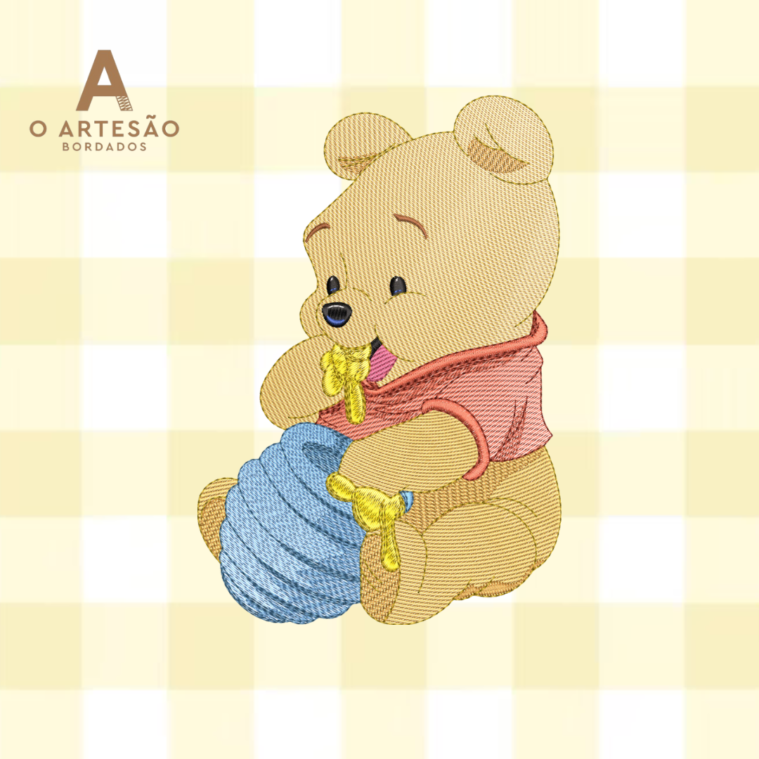 Ursinho Pooh Comendo Mel