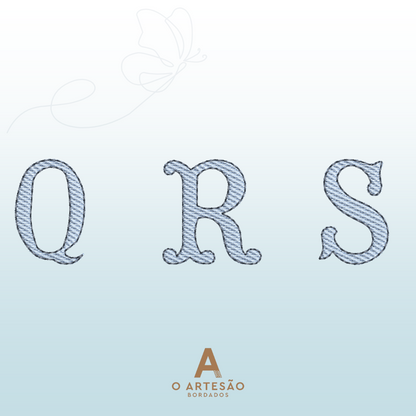 Alfabeto de Forma Estilizado (Serifado)