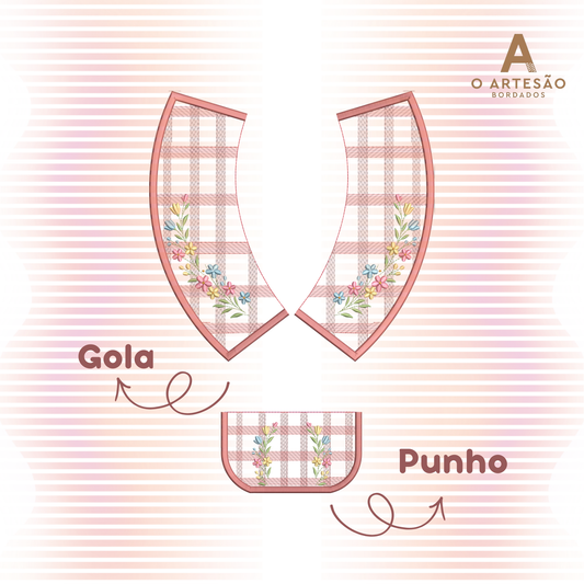 Projeto Golinha e Punhos Flores e Xadrez