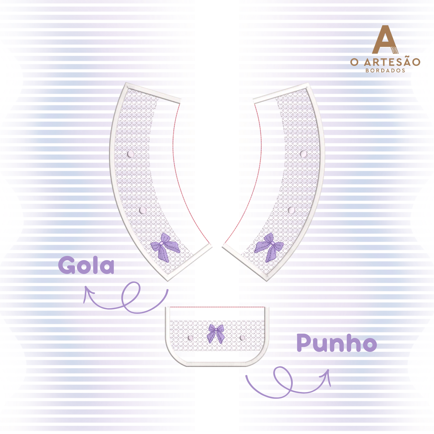 Projeto Golia e Punhos Lacinho e quilt