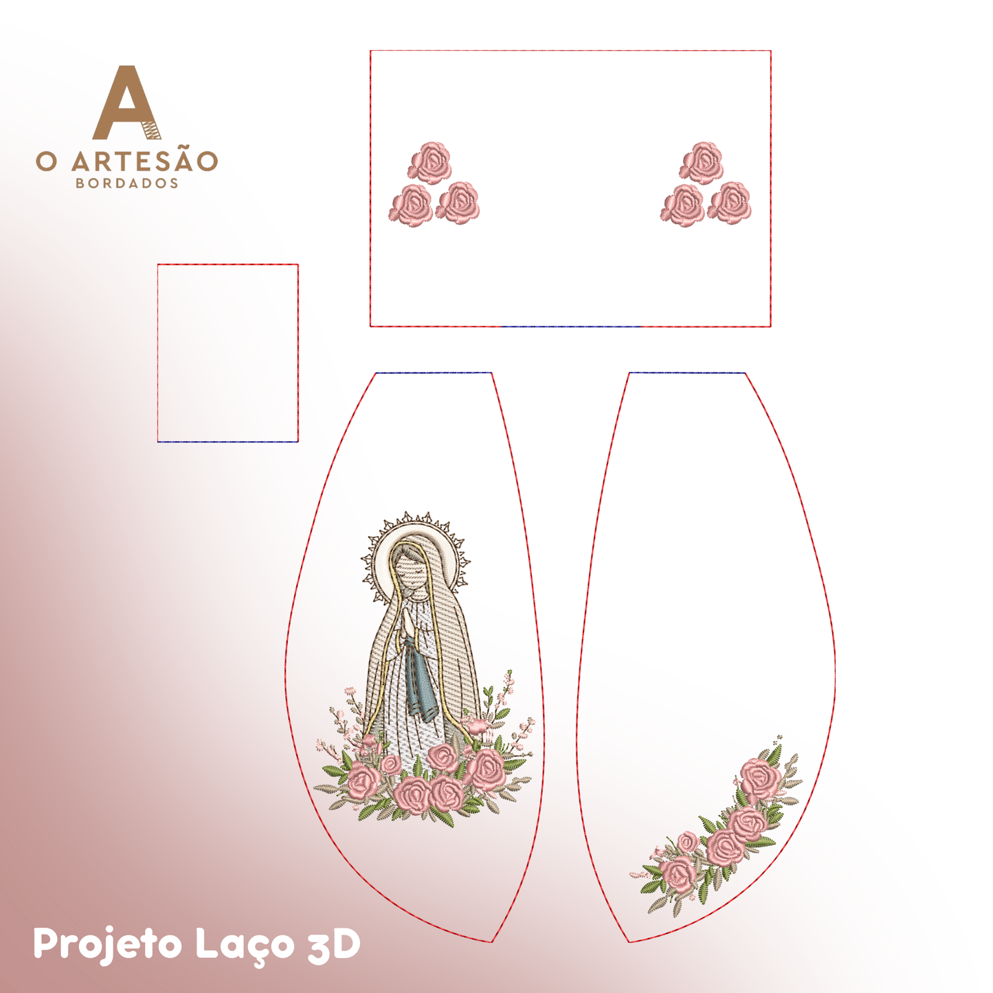 Projeto Laço 3D Nossa Senhora Aparecida