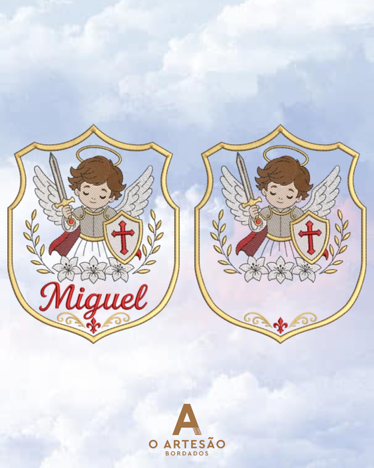 Matriz de Bordado Arcanjo Miguel Com e Sem Nome