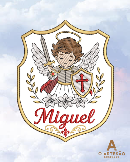 Matriz de Bordado Arcanjo Gabriel Com Nome