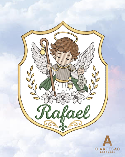 Matriz de Bordado Arcanjo Gabriel Com Nome