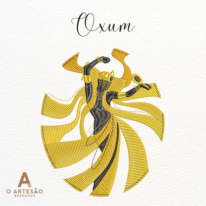 Matriz de Bordado Religiosa Oxum em fundo branco