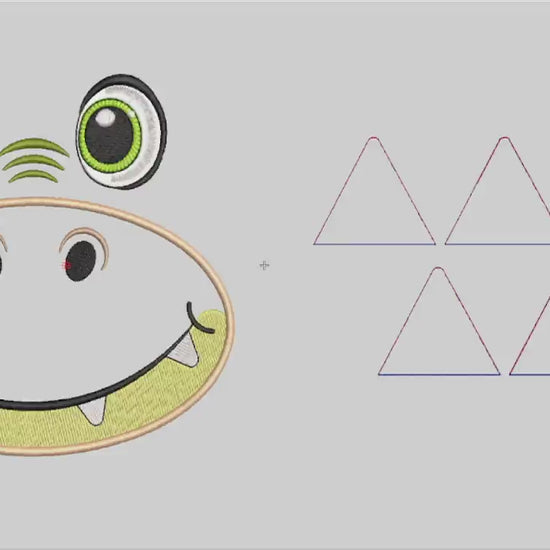 Matriz de Bordado Dinossaurinho em Vídeo